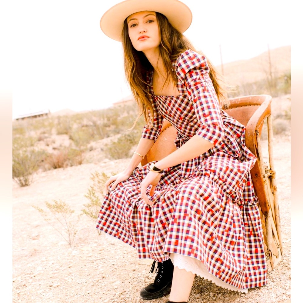 Hunter Bell Gillian Dress in Odessa Check